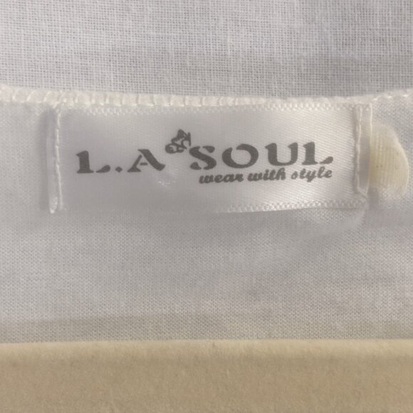 L.A. Soul Size *Small Tank Top White with Science Print - Picture 2 of 11